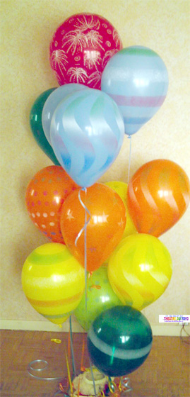 bouquet ballons imprimés